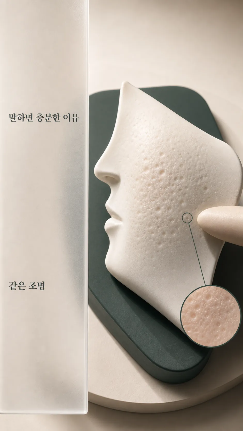 같은 조명 피부 경계 손가락 기준점 비교 기준 카드