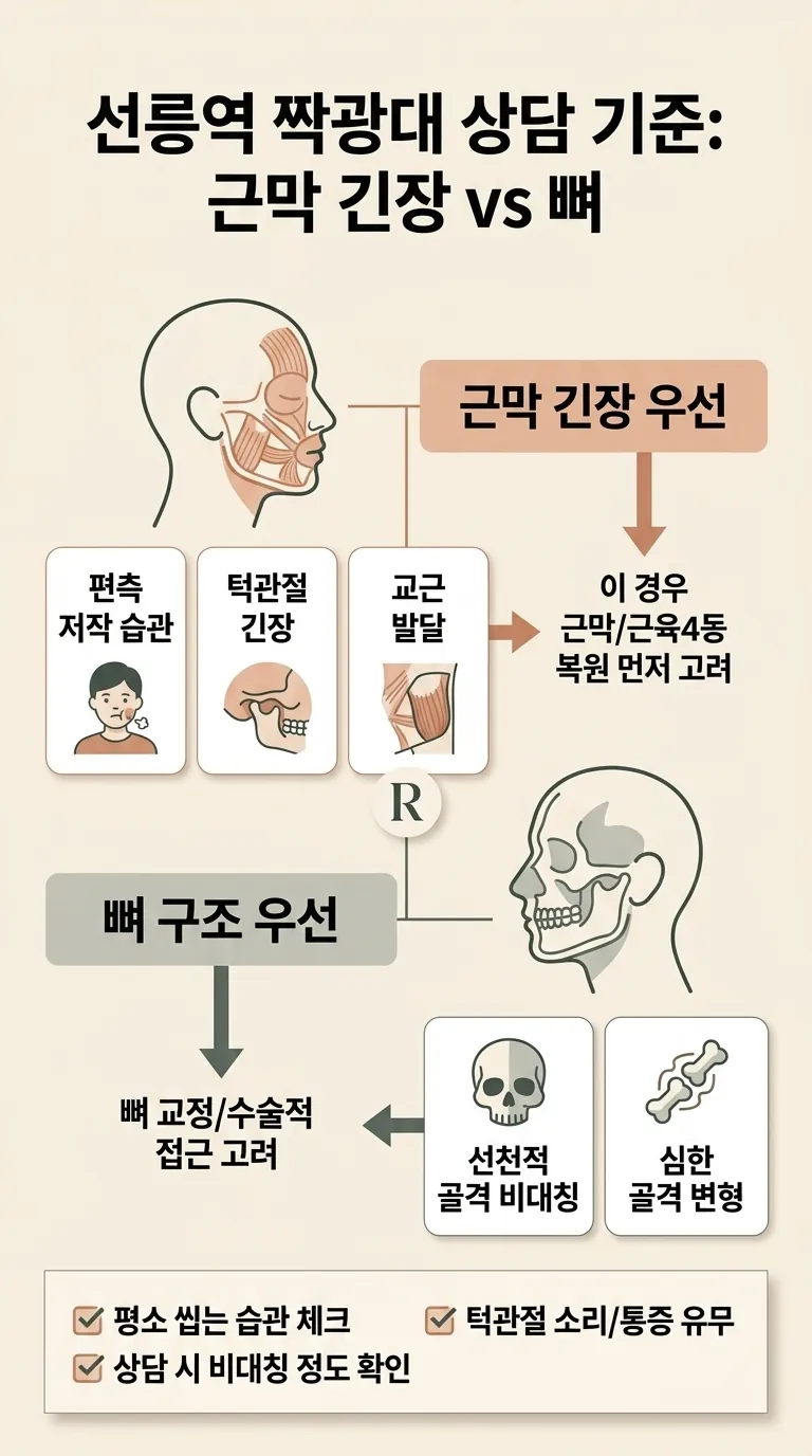 턱관절과 교근 긴장에 영향을 주는 편측 저작 습관