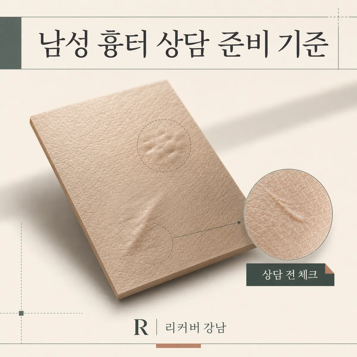 썸네일 - 남성 흉터 재생 상담, 무엇을 준비해 가면 좋을까