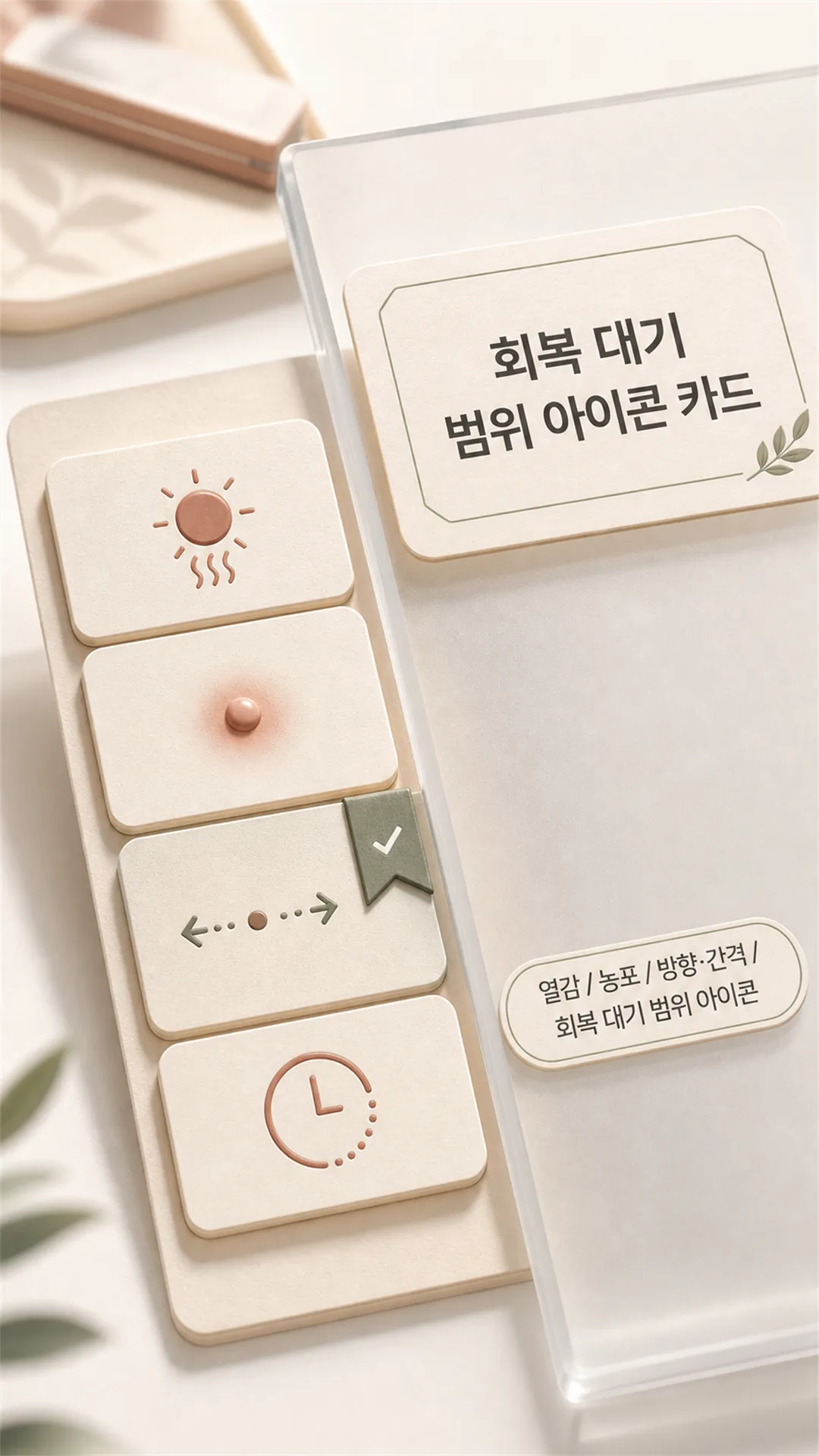 회복 대기 범위 아이콘 카드