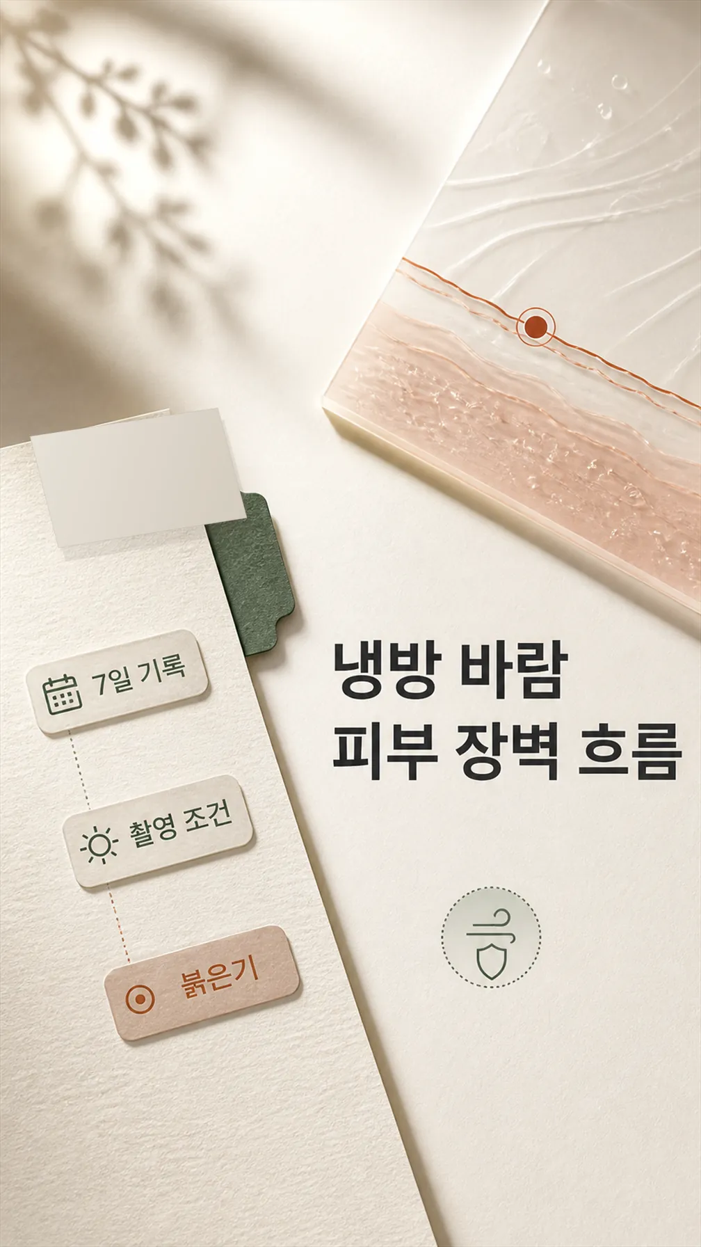 냉방 바람 피부 장벽 흐름
