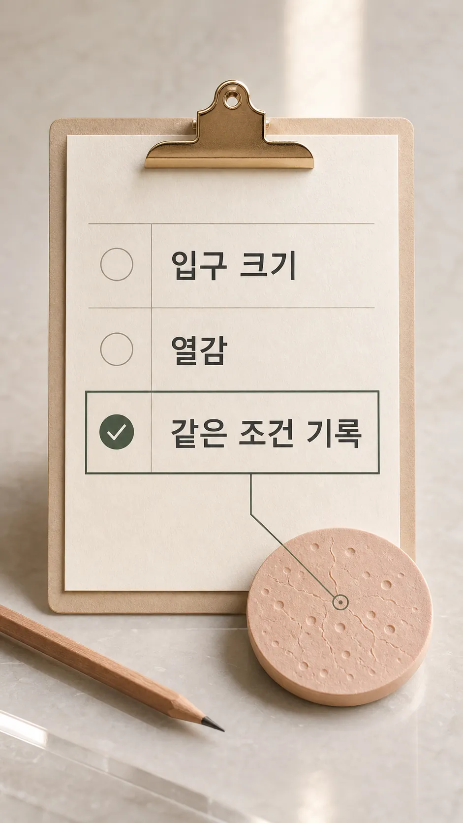 확인 기준 메모