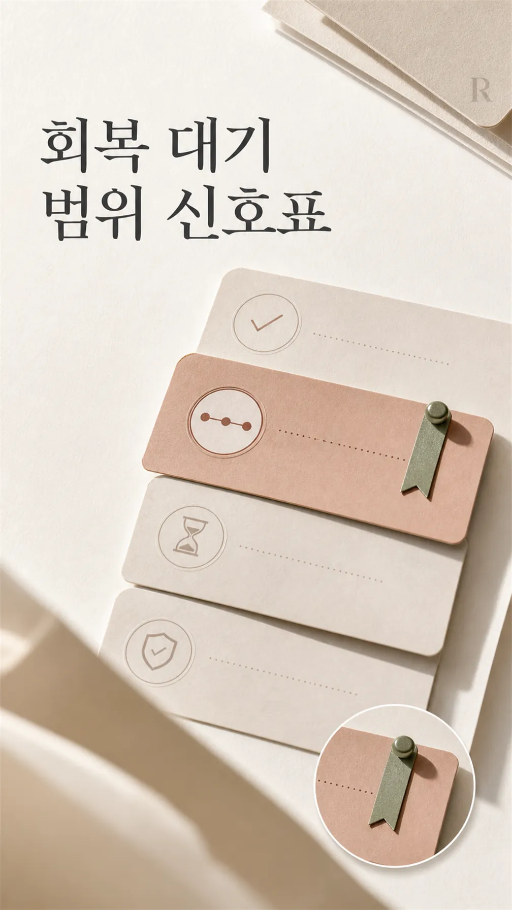 회복 대기 범위 신호표