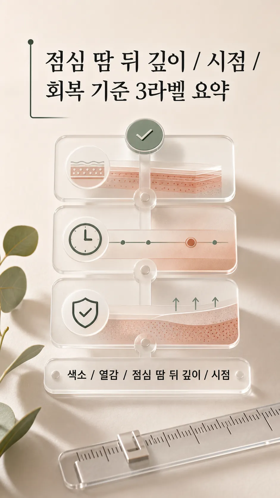 점심 땀 뒤 깊이·시점·회복 기준 3라벨 요약