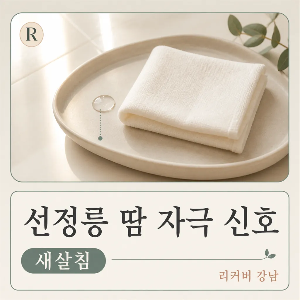 썸네일 - 선정릉 새살침, 땀 자극 남으면 미룰까요