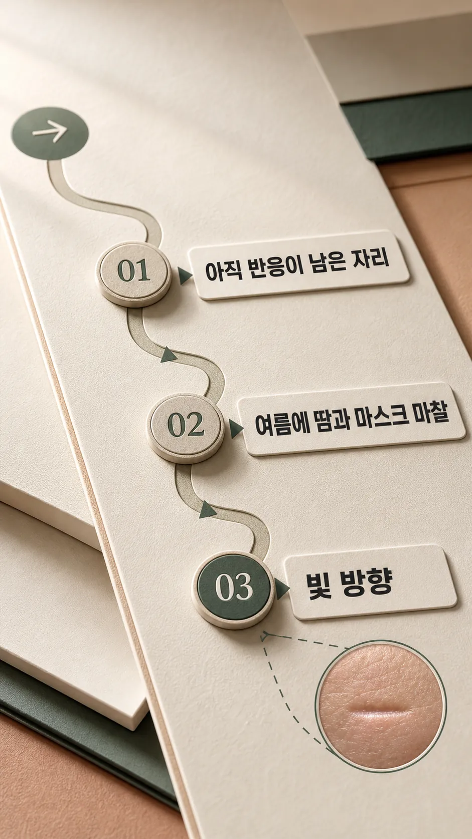 회복 시점과 주의 신호 단계 타임라인