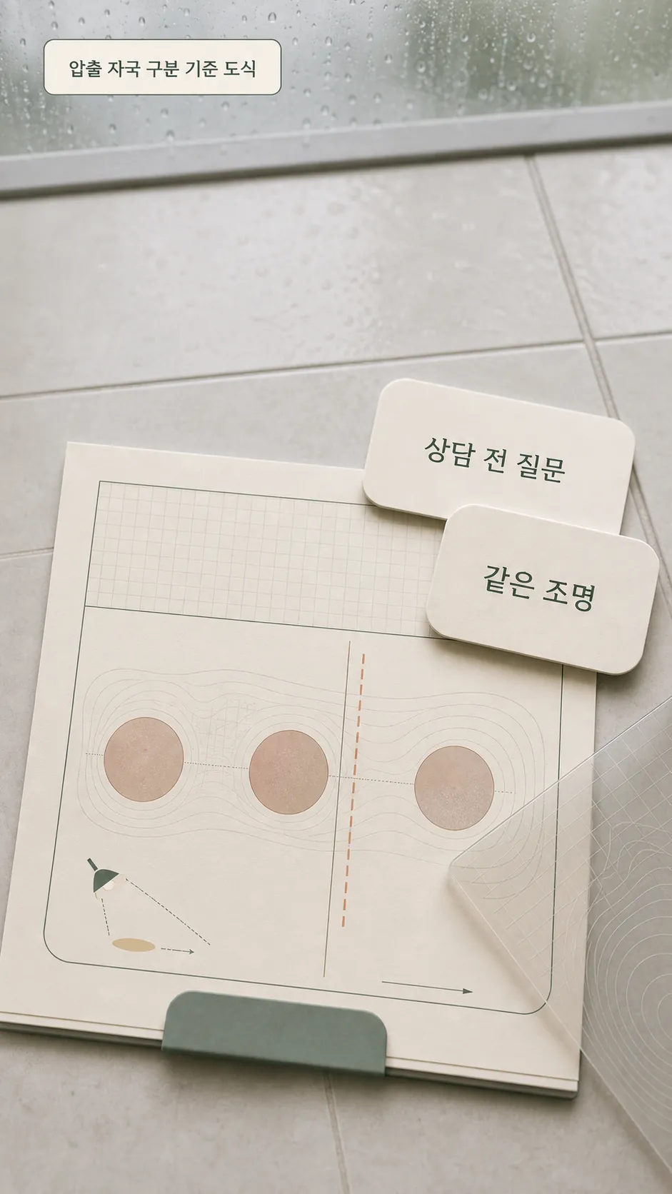 압출 자국 구분 기준 도식