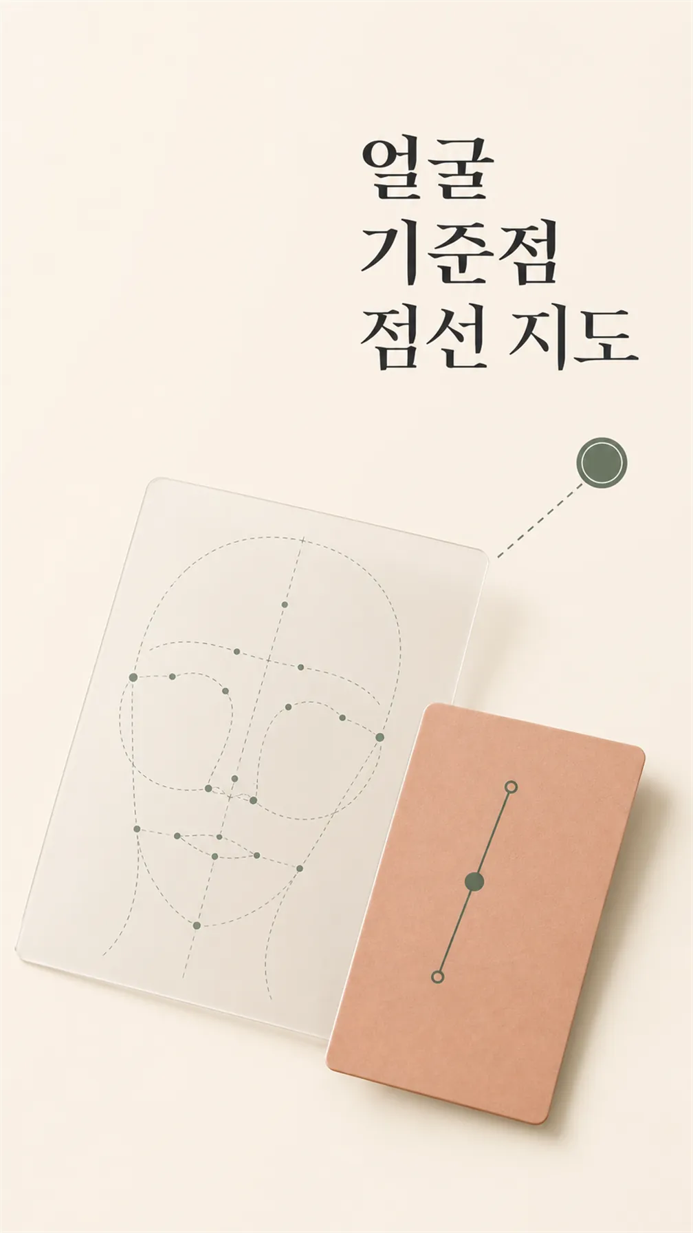 얼굴 기준점 점선 지도