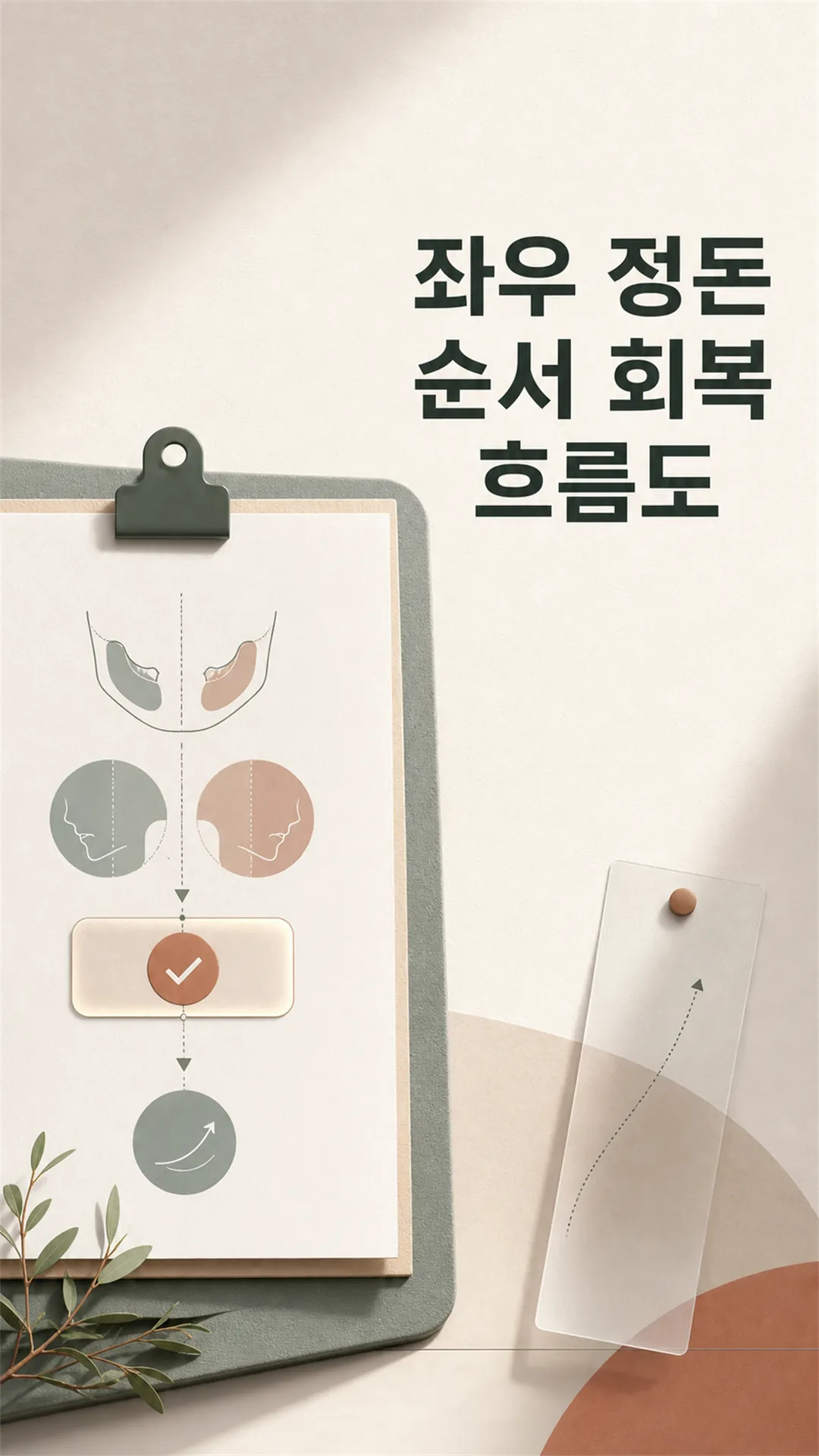 좌우 정돈 순서 회복 흐름도