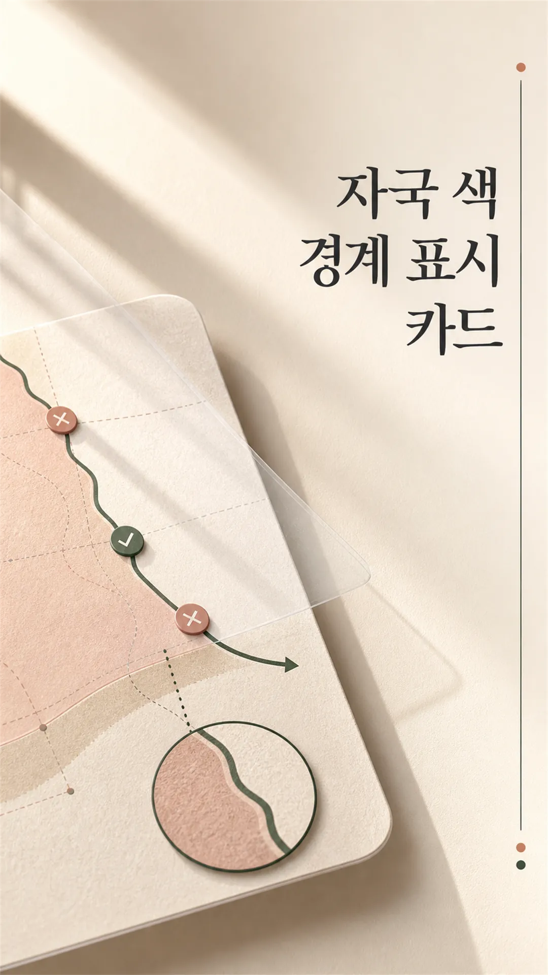 자국 색 경계 표시 카드