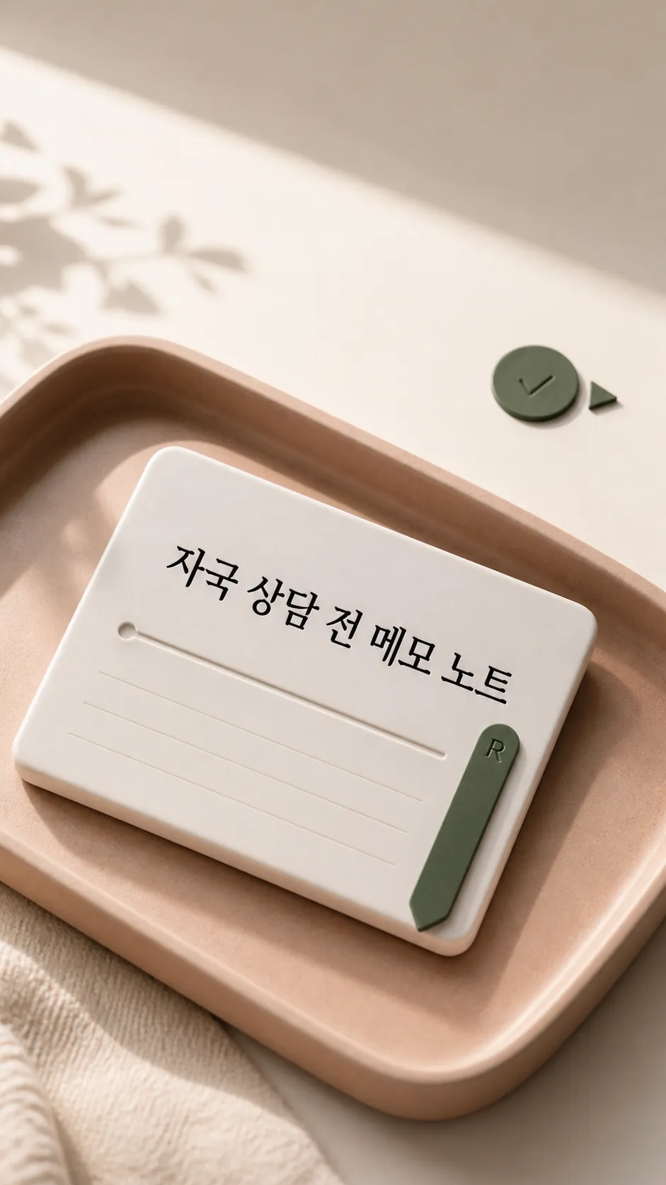 자국 상담 전 메모 노트