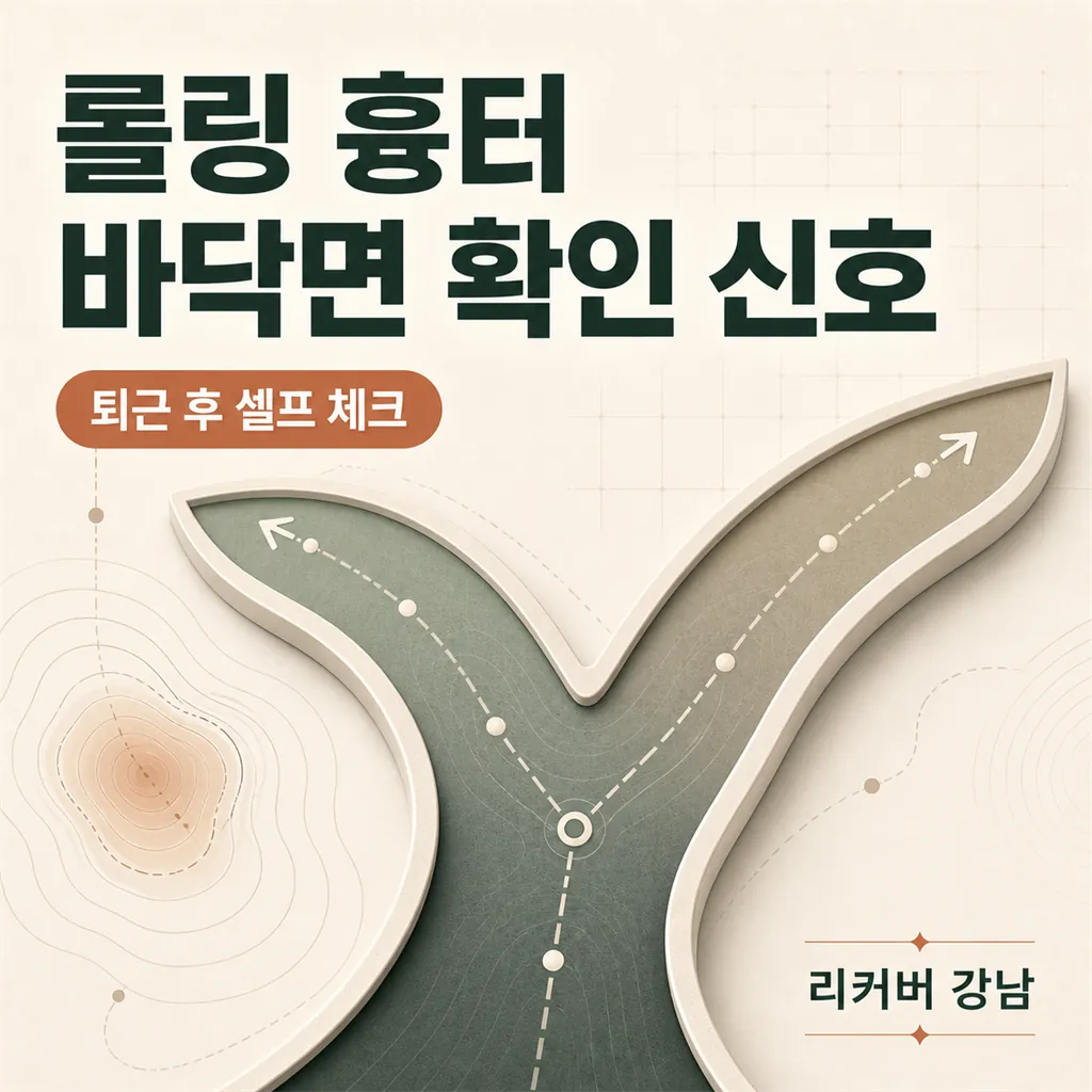 썸네일 - 선릉역 퇴근 후 들르기 전, 롤링 흉터 바닥면 셀프 확인 방법