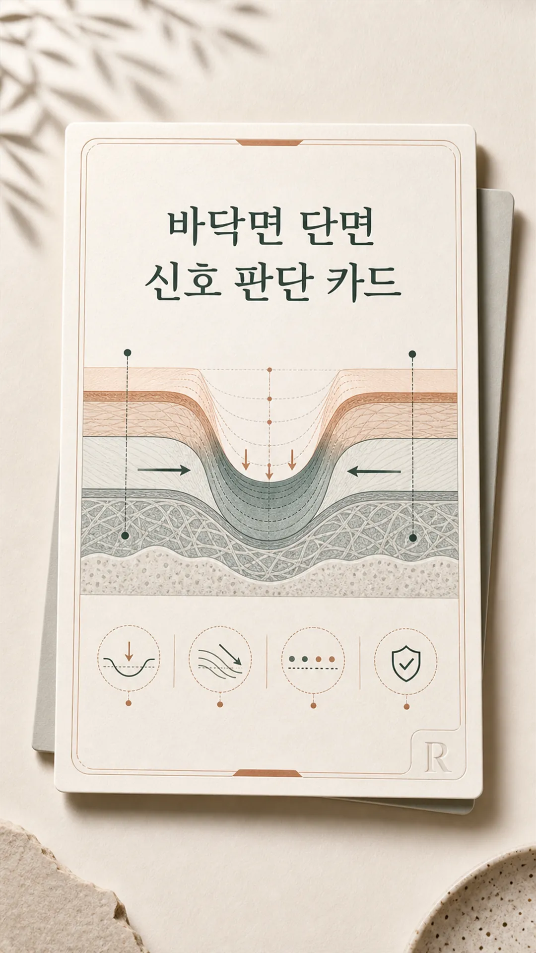 바닥면 단면 신호 판단 카드