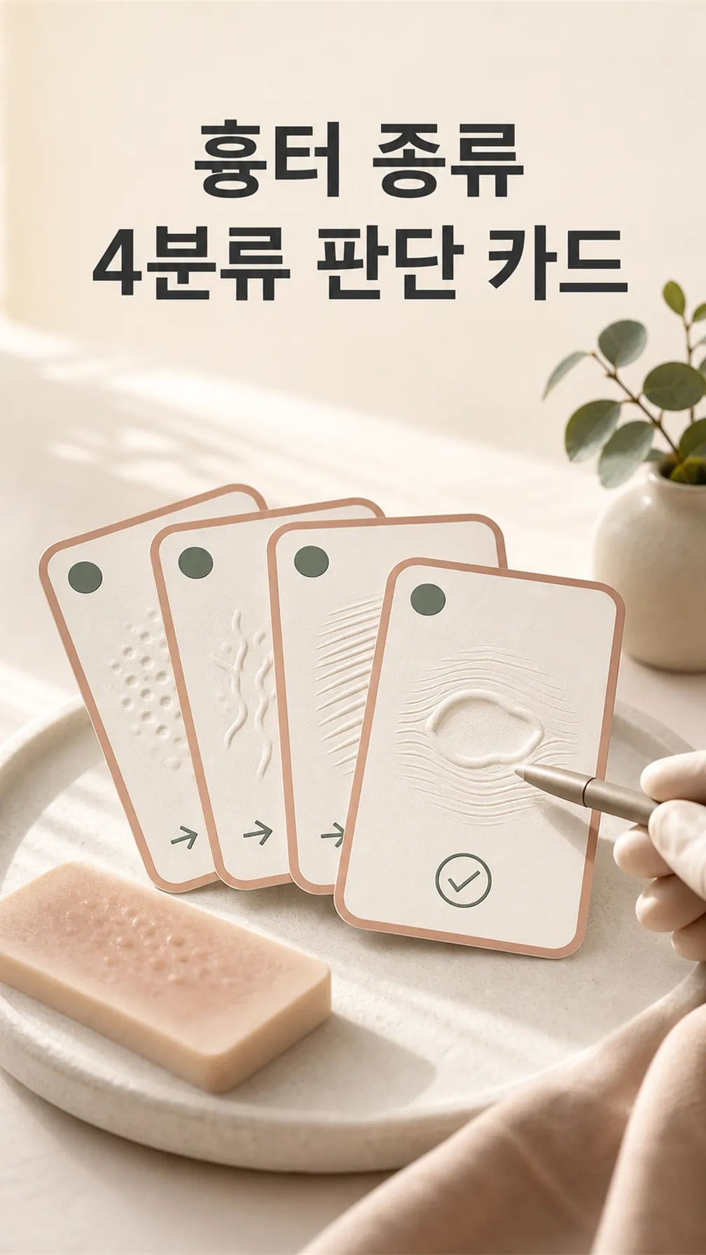 흉터 종류 4분류 판단 카드