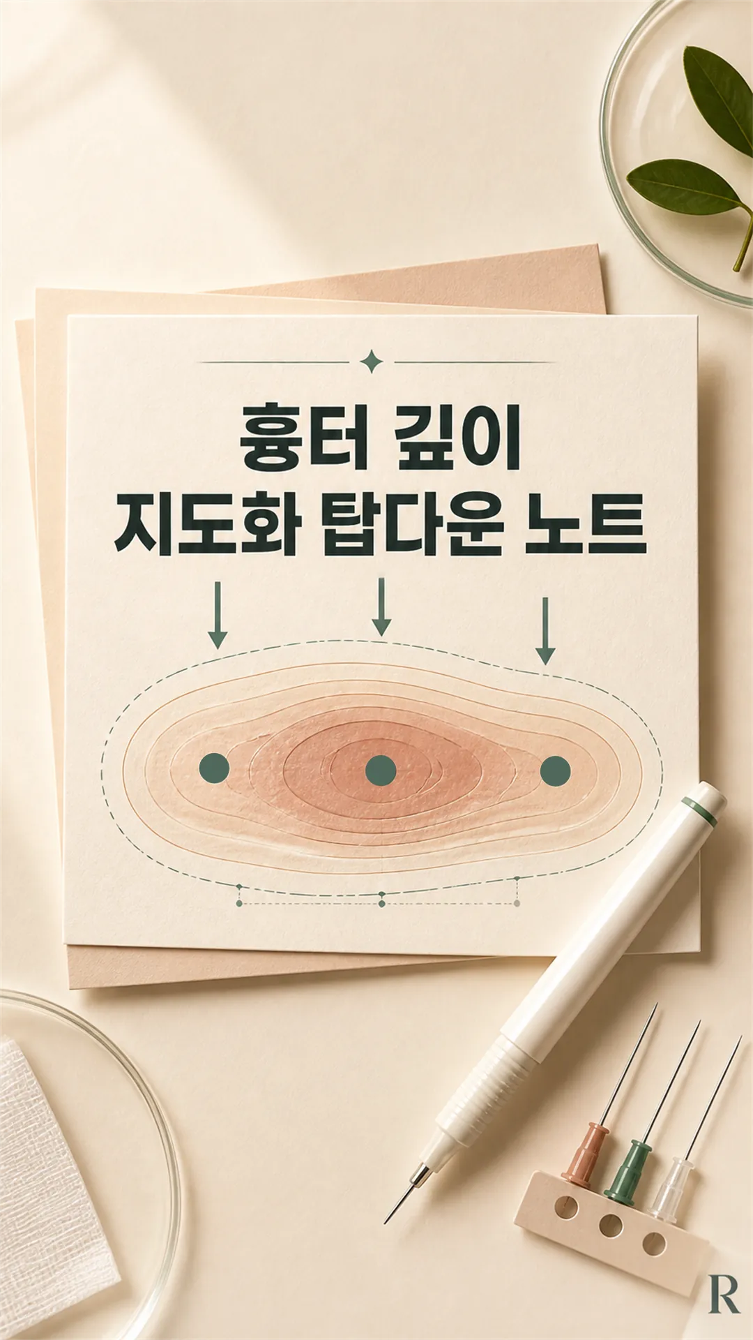 흉터 깊이 지도화 탑다운 노트