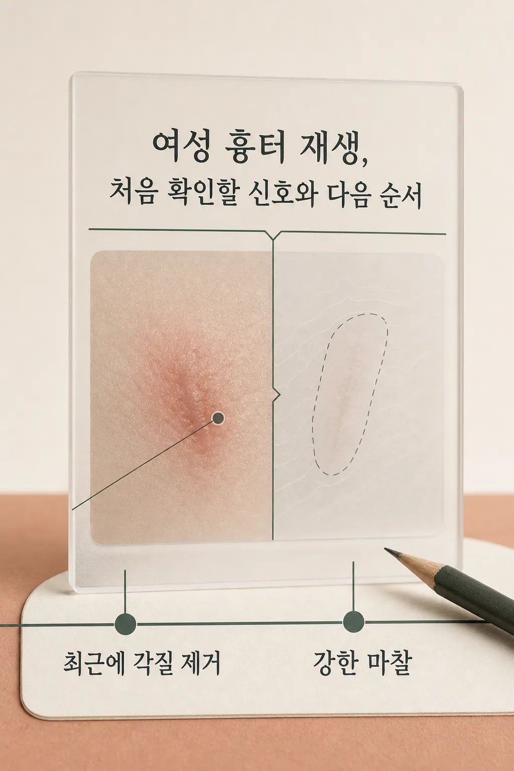 최근에 각질 제거 경과 정리 노트