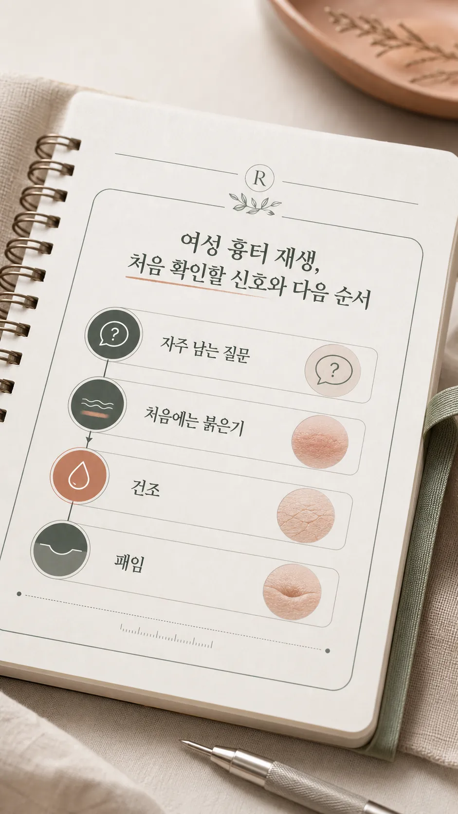 처음에는 붉은기 확인 기준 메모