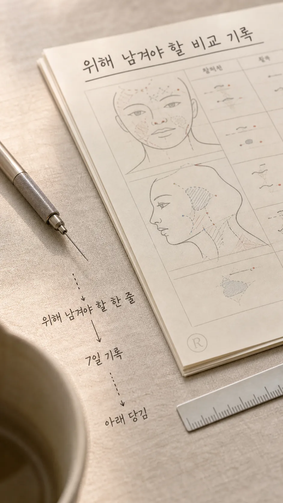 다음 선택을 위해 남겨야 할 비교 기록 정물
