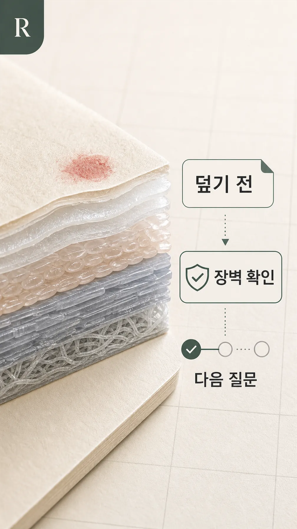 피부 장벽 단면 모식도