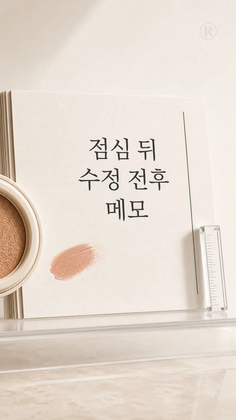 점심 뒤 수정 전후 메모