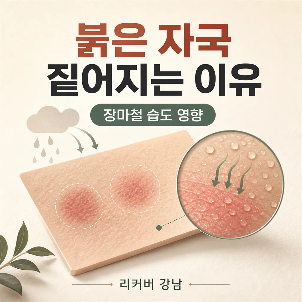 썸네일 - 장마철 습도가 올라가면 붉은 자국이 왜 더 짙어 보일까