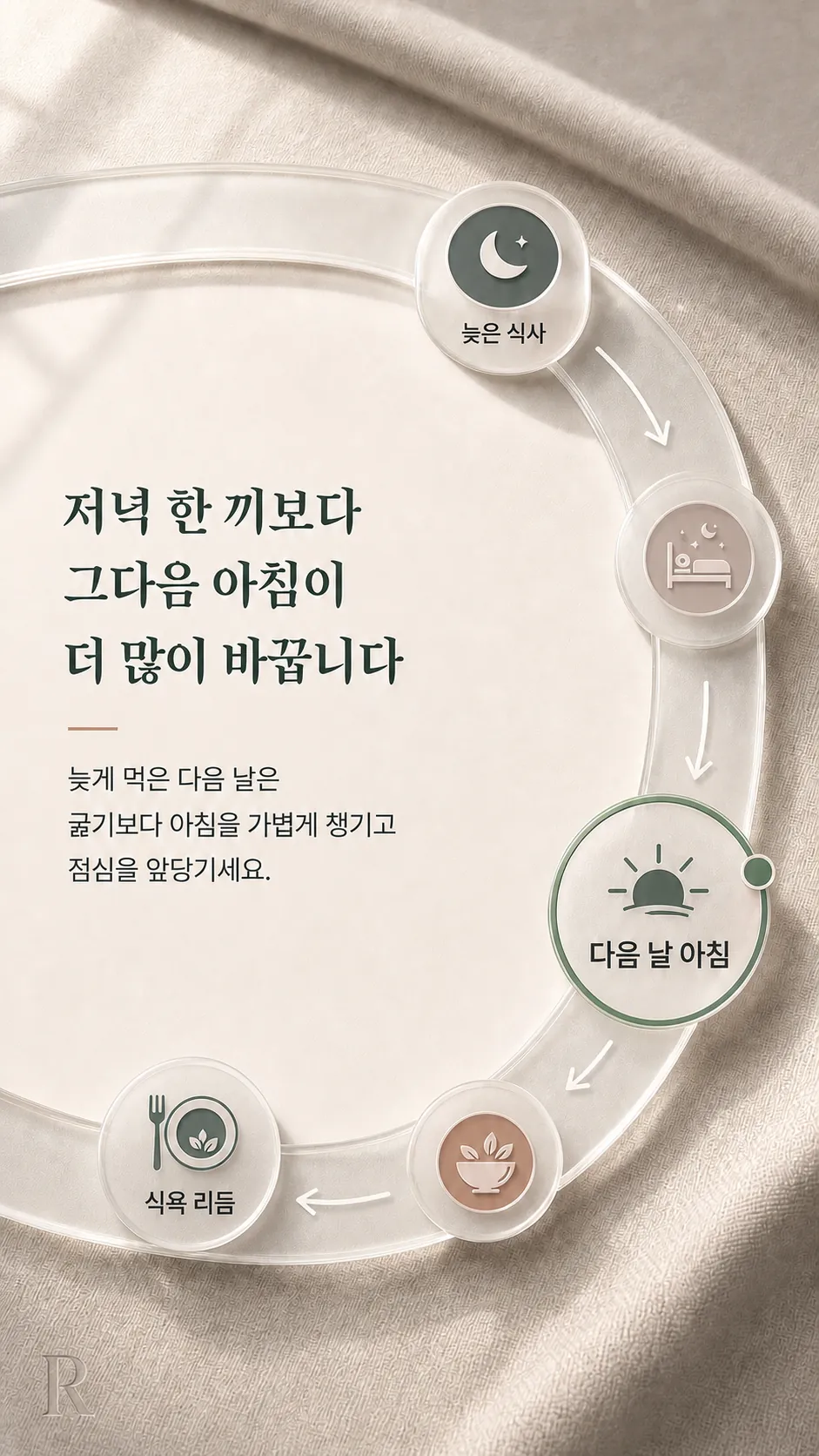 식단 조절 단계 타임라인