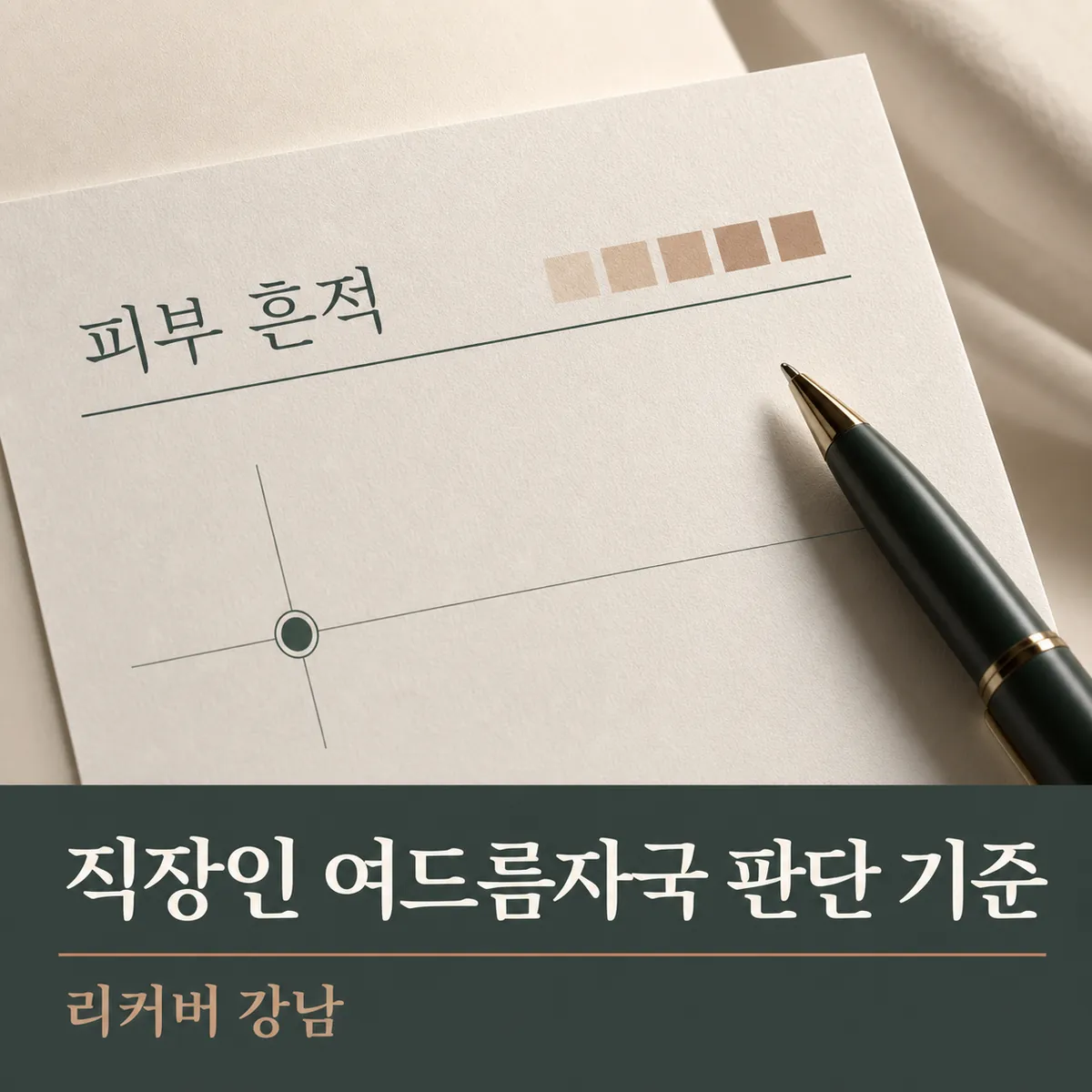 썸네일 - 직장인 여드름자국, 가려질 때와 드러날 때