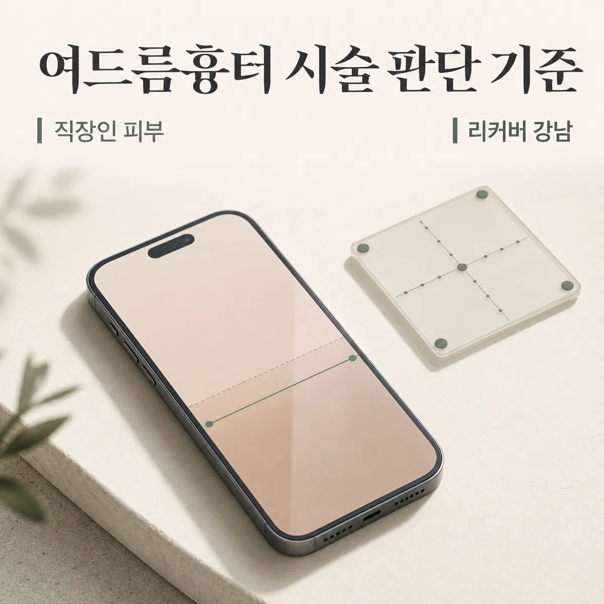 썸네일 - 직장인 여드름흉터 시술, 스스로 가늠해 보는 눈금