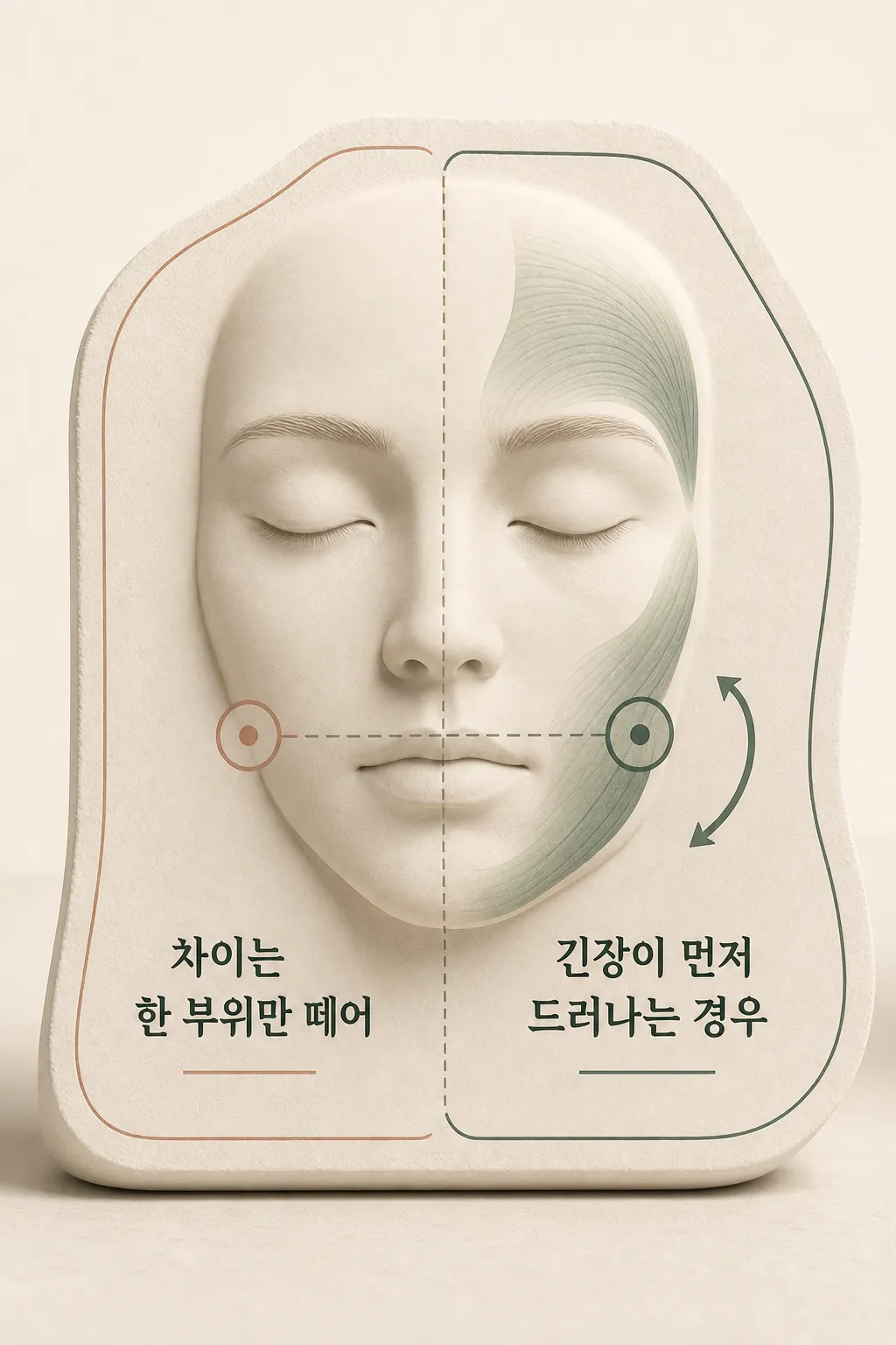 직장인 짝광대 좌우 기준점 비교 라벨 요약