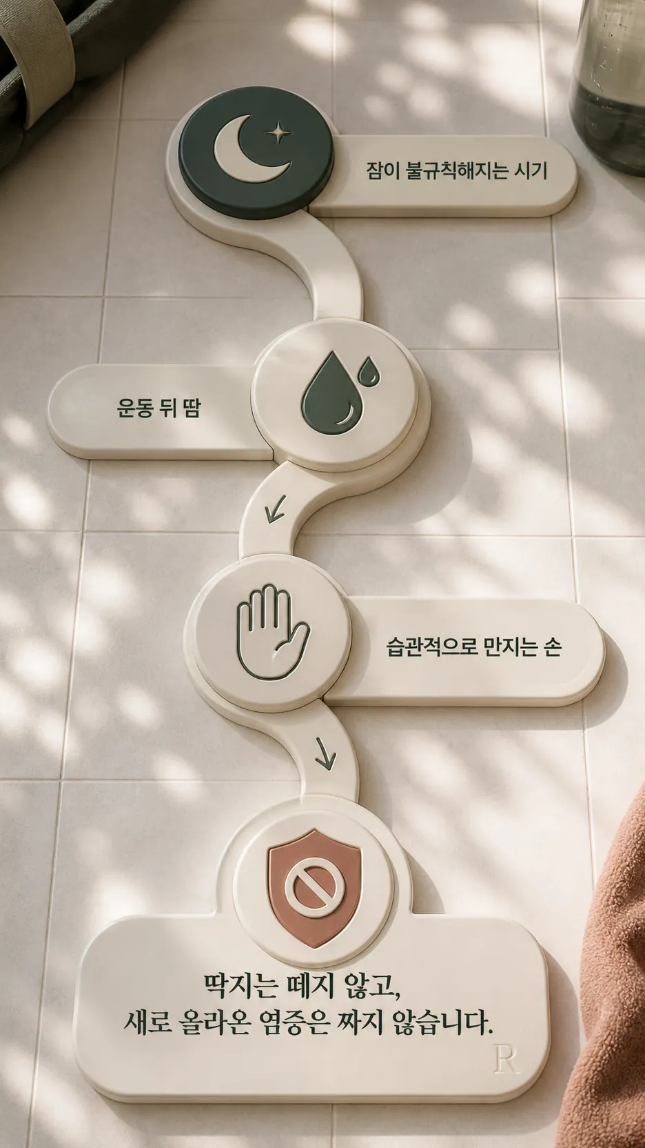 염증 정돈 시기부터 윤곽 재확인 시점까지의 생활 자극 정리 경로