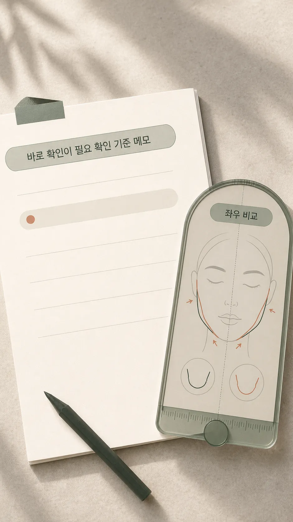 언제는 바로 확인이 필요 확인 기준 메모