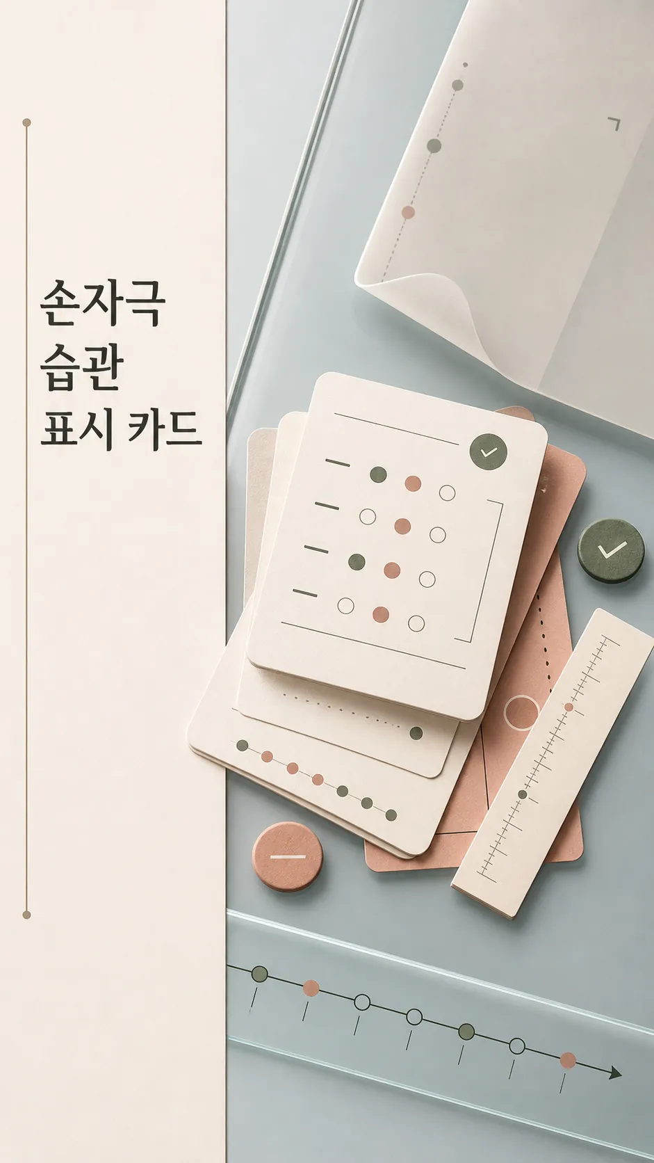 손자극 습관 표시 카드