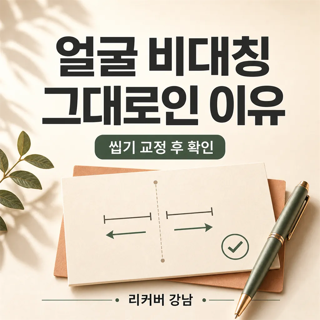 썸네일 - 한쪽 씹기를 고쳤는데 왜 얼굴 좌우 차이는 그대로일까