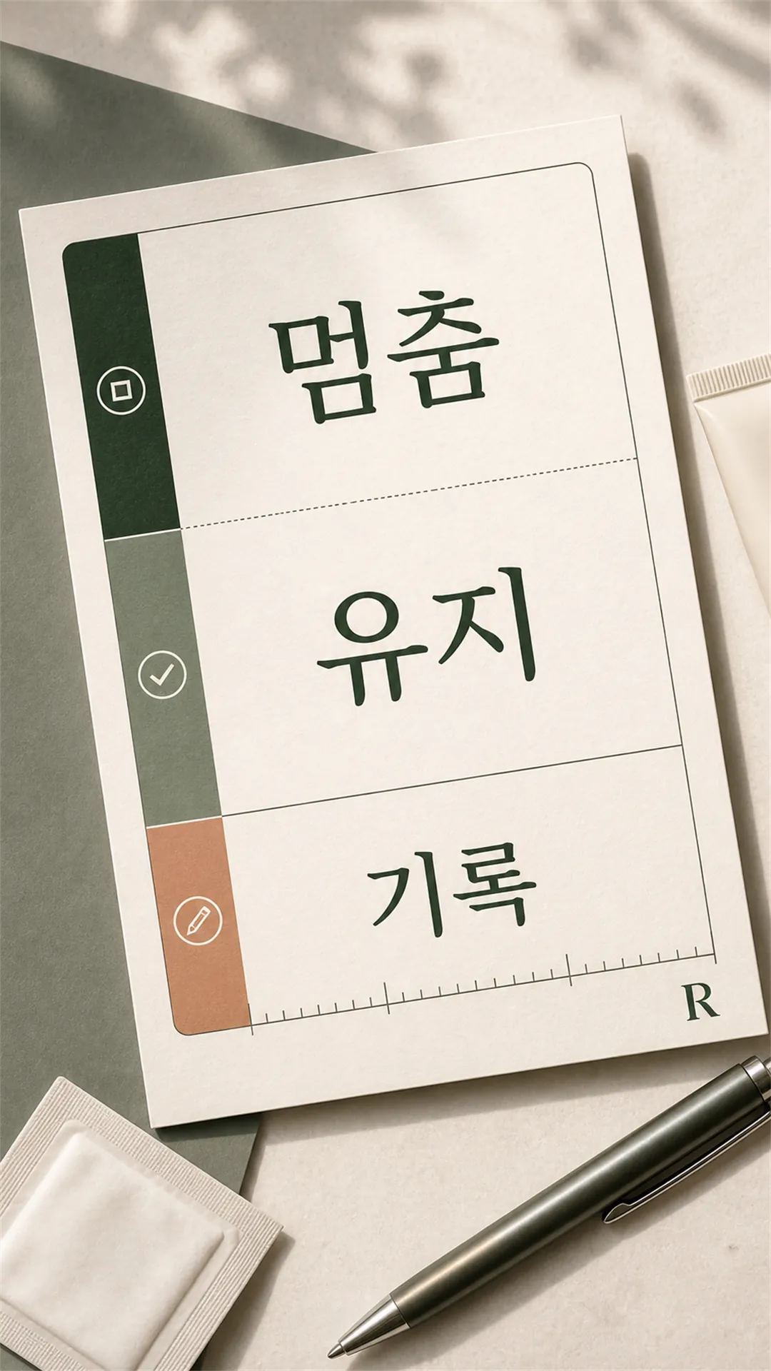 멈출 칸·이어갈 칸 분류 카드