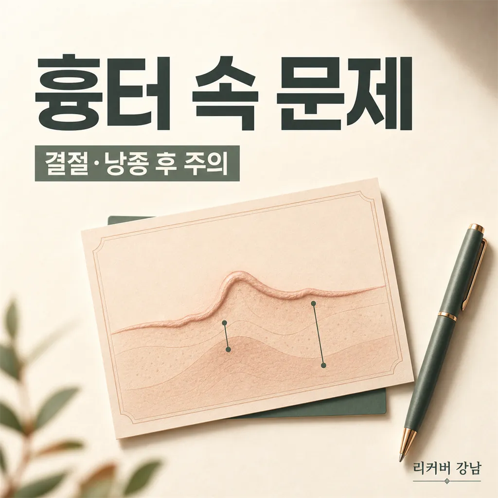 썸네일 - 결절·낭종 후 흉터, 표면만 봐서는 안 되는 경우