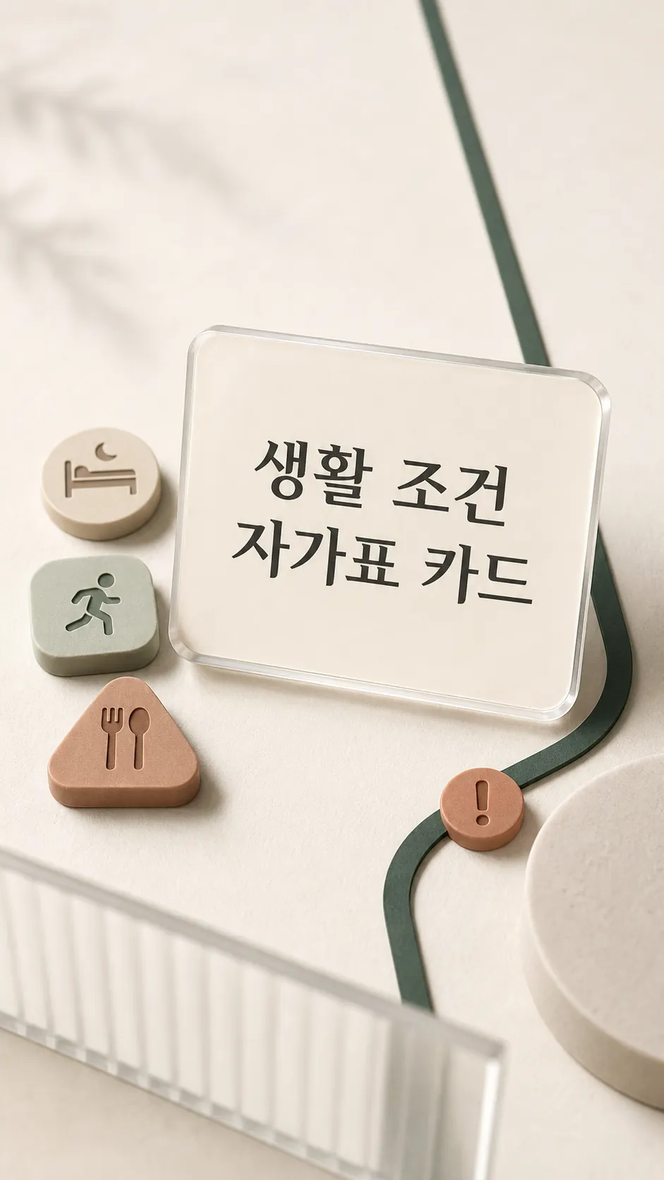 생활 조건 자가표 카드