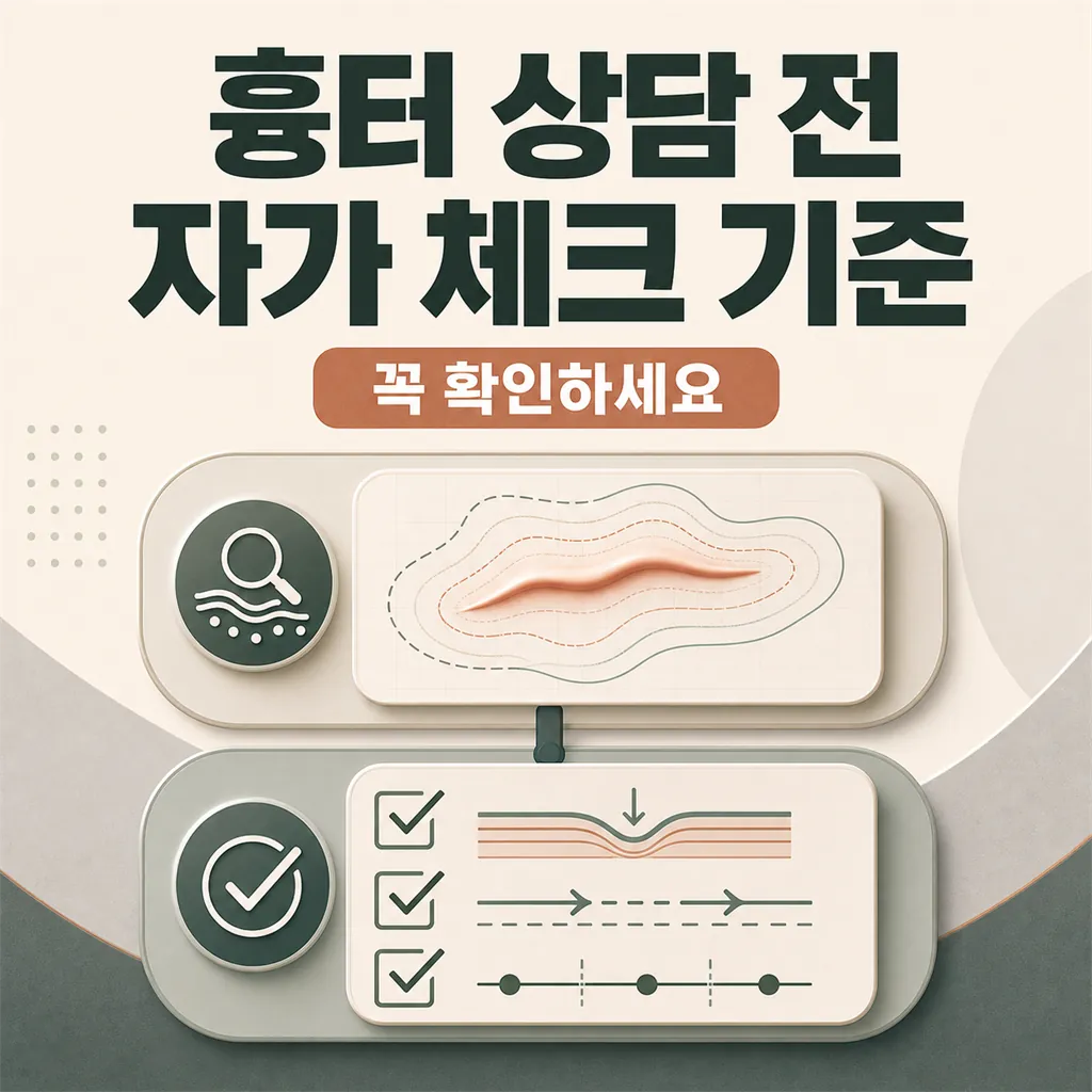 썸네일 - 피부 상담에서 흉터 상담 전 직접 확인할 자가 체크 항목