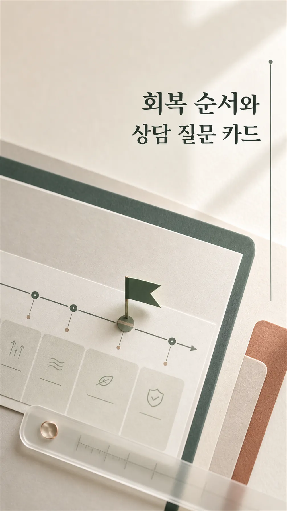 회복 순서와 상담 질문 카드