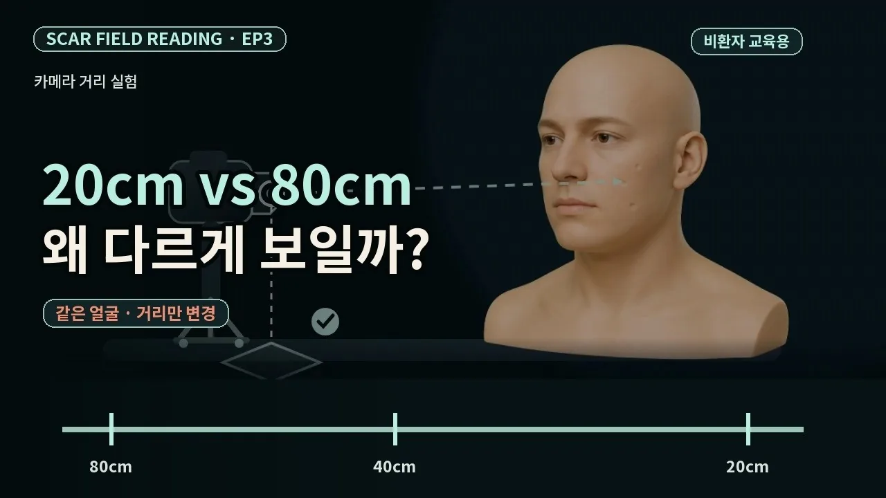 셀카에서 흉터가 더 깊어 보이는 이유 — 렌즈보다 먼저 볼 것
